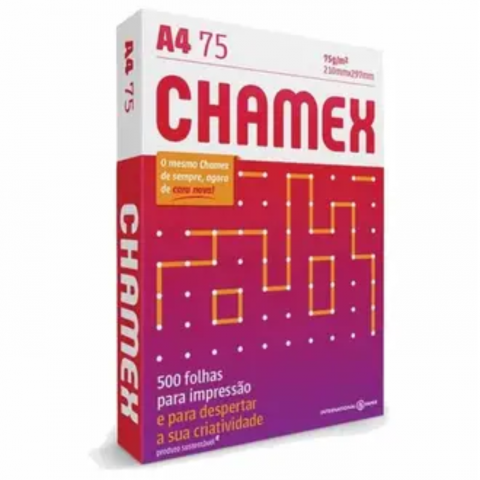 Papel A4 Sulfite 75g 500 Folhas - Chamex
